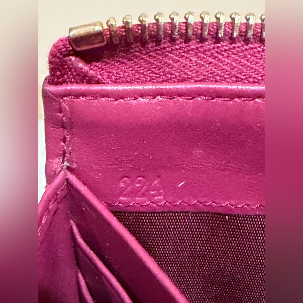 Prada Quilted Raspberry 3/4 Soft Calf Wallet - Picture 11 of 15